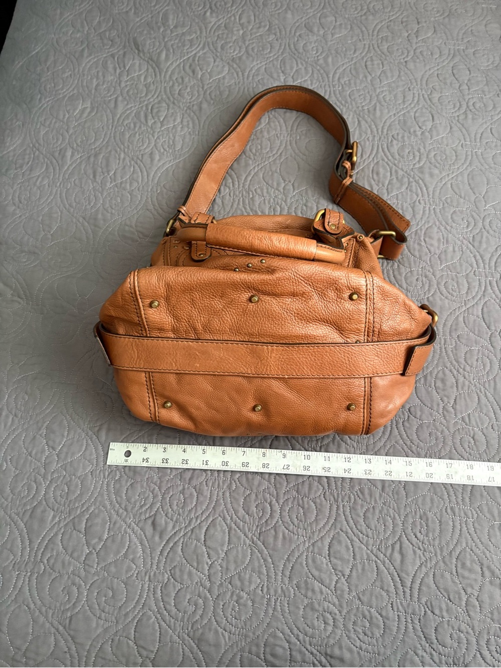 Authentic Vintage Chloé Paddington Leather Satchel Bag – Tan/Cognac - Picture 14 of 15